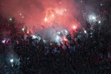 Rio de Janeiro (RJ), 18 / 09 / 2024 - FLUMINENSE X ATLETICO MG - Maracana 'daki Conmebol Libertadores' in Fluminense x Atletico MG 'si arasında maç.                