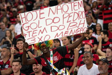 Rio de Janeiro (RJ), 19 / 09 / 2024 - FLAMENGO X PEAROL (URU) - Maracana 'daki Conmebol Libertadores' in Flamengo x Pearol (URU) ile eşleşme.      