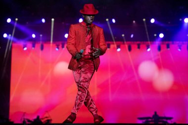 Rio de Janeiro, Rio de Janeiro, Brasil - 22 Eylül 2024: Rio 'da Rock' ın yedinci senesi Rock 'ın 40 yıllık kentinde.       