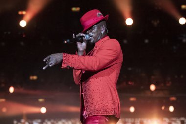 Rio de Janeiro, Rio de Janeiro, Brasil - 22 Eylül 2024: Rio 'da Rock' ın yedinci senesi Rock 'ın 40 yıllık kentinde.       