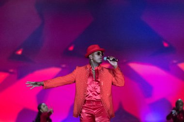 Rio de Janeiro, Rio de Janeiro, Brasil - 22 Eylül 2024: Rio 'da Rock' ın yedinci senesi Rock 'ın 40 yıllık kentinde.       