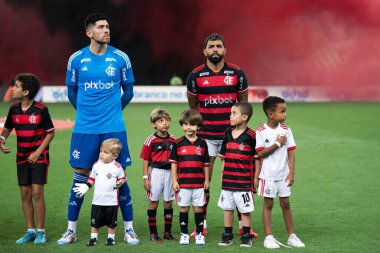 Rio de Janeiro, Rio de Janeiro, Brezilya - Ekim 02, 2024. Flamengo x Corinthians Maracana Stadyumu 'nda.            