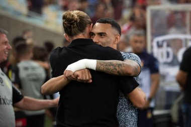 Rio de Janeiro, Rio de Janeiro, Brezilya - Ekim 02, 2024. Flamengo x Corinthians Maracana Stadyumu 'nda.            