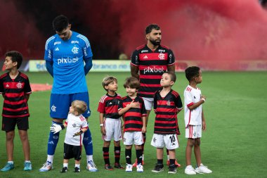 Rio de Janeiro, Rio de Janeiro, Brezilya - Ekim 02, 2024. Flamengo x Corinthians Maracana Stadyumu 'nda.            