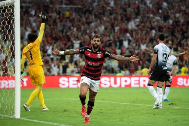 Rio de Janeiro, Rio de Janeiro, Brezilya - Ekim 02, 2024. Flamengo x Corinthians Maracana Stadyumu 'nda.            