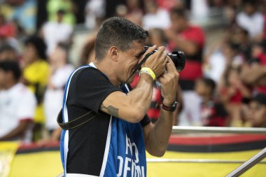Rio de Janeiro, Rio de Janeiro, Brezilya - Ekim 02, 2024. Flamengo x Corinthians Maracana Stadyumu 'nda.            