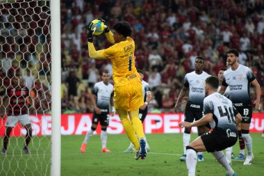 Rio de Janeiro, Rio de Janeiro, Brezilya - Ekim 02, 2024. Flamengo x Corinthians Maracana Stadyumu 'nda.            