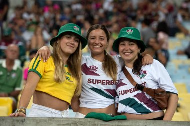 Rio de Janeiro, Rio de Janeiro, Brezilya - Ekim 03, 2024. Fluminense x Cruzeiro Maracana Stadyumu.               