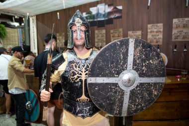 Rio de Janeiro, Rio de Janeiro, Brezilya - 13 Ekim 2024. Dela Biere Dünya Kupası 2024, Pier Maua 'daki en büyük bira festivali..          