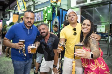 Rio de Janeiro, Rio de Janeiro, Brezilya - 13 Ekim 2024. Dela Biere Dünya Kupası 2024, Pier Maua 'daki en büyük bira festivali..          