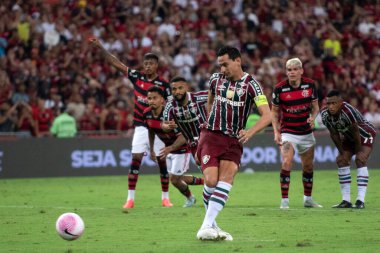 Rio de Janeiro (RJ), 17 / 10 / 2024 - FLAMENGO X FLUMINENSE - Brezilya Şampiyonası için Flamengo x Fluminense at Maracan.            