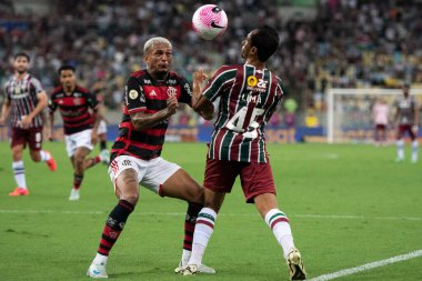 Rio de Janeiro (RJ), 17 / 10 / 2024 - FLAMENGO X FLUMINENSE - Brezilya Şampiyonası için Flamengo x Fluminense at Maracan.            