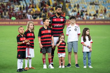 Rio de Janeiro (RJ), 17 / 10 / 2024 - FLAMENGO X FLUMINENSE - Brezilya Şampiyonası için Flamengo x Fluminense at Maracan.            