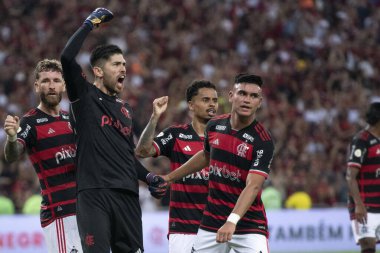 Rio de Janeiro (RJ), 17 / 10 / 2024 - FLAMENGO X FLUMINENSE - Brezilya Şampiyonası için Flamengo x Fluminense at Maracan.            