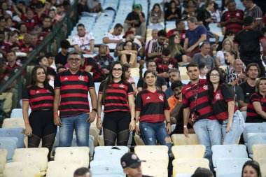 Rio de Janeiro (RJ), 17 / 10 / 2024 - FLAMENGO X FLUMINENSE - Brezilya Şampiyonası için Flamengo x Fluminense at Maracan.            