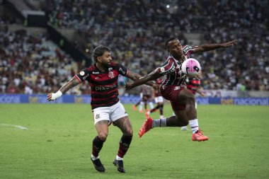 Rio de Janeiro (RJ), 17 / 10 / 2024 - FLAMENGO X FLUMINENSE - Brezilya Şampiyonası için Flamengo x Fluminense at Maracan.            