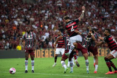 Rio de Janeiro (RJ), 17 / 10 / 2024 - FLAMENGO X FLUMINENSE - Brezilya Şampiyonası için Flamengo x Fluminense at Maracan.            
