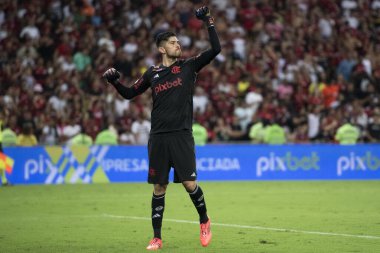 Rio de Janeiro (RJ), 17 / 10 / 2024 - FLAMENGO X FLUMINENSE - Brezilya Şampiyonası için Flamengo x Fluminense at Maracan.            