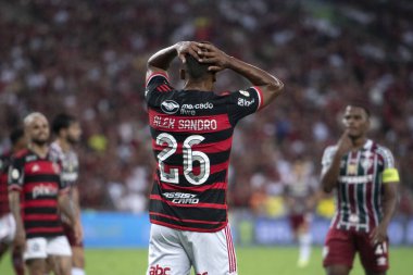 Rio de Janeiro (RJ), 17 / 10 / 2024 - FLAMENGO X FLUMINENSE - Brezilya Şampiyonası için Flamengo x Fluminense at Maracan.            