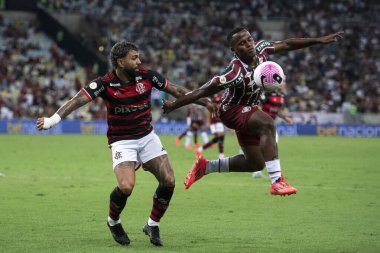 Rio de Janeiro (RJ), 17 / 10 / 2024 - FLAMENGO X FLUMINENSE - Brezilya Şampiyonası için Flamengo x Fluminense at Maracan.            