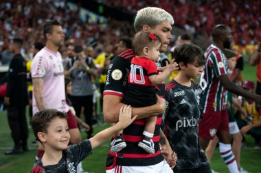Rio de Janeiro (RJ), 17 / 10 / 2024 - FLAMENGO X FLUMINENSE - Brezilya Şampiyonası için Flamengo x Fluminense at Maracan.            
