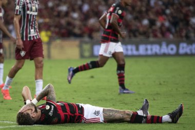 Rio de Janeiro (RJ), 17 / 10 / 2024 - FLAMENGO X FLUMINENSE - Brezilya Şampiyonası için Flamengo x Fluminense at Maracan.            
