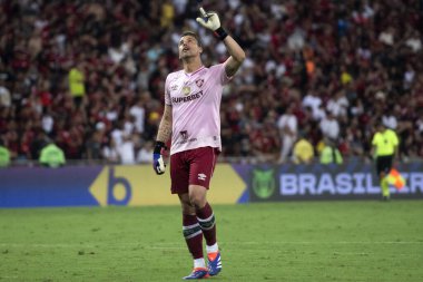 Rio de Janeiro (RJ), 17 / 10 / 2024 - FLAMENGO X FLUMINENSE - Brezilya Şampiyonası için Flamengo x Fluminense at Maracan.            