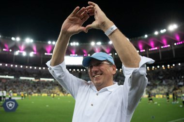 Rio de Janeiro, Rio de Janeiro, Brezilya - 18 Ekim 2024. Maracana Stadyumunda Botafogo x Criciuma.            