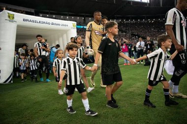 Rio de Janeiro, Rio de Janeiro, Brezilya - 18 Ekim 2024. Maracana Stadyumunda Botafogo x Criciuma.            