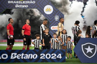 Rio de Janeiro, Rio de Janeiro, Brezilya - 18 Ekim 2024. Maracana Stadyumunda Botafogo x Criciuma.            