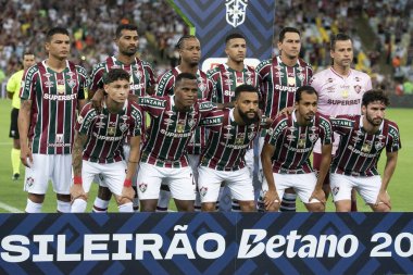 Rio de Janeiro (RJ), 11 / 01 / 2024 - FLUMINENSE X GREMIO - Brezilya Şampiyonası için Maracan 'da Fluminense x Gremio arasında maç.                     