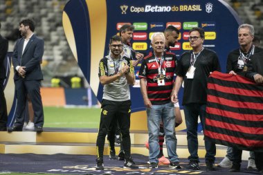 Rio de Janeiro (RJ), 10 / 11 / 2024 - FLAMENGO X ATLETICO MG - Atletico MG x Flamengo Brezilya Kupası finalinin ikinci maçı MRV Arena 'da.                       