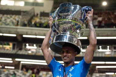 Rio de Janeiro (RJ), 10 / 11 / 2024 - FLAMENGO X ATLETICO MG - Atletico MG x Flamengo Brezilya Kupası finalinin ikinci maçı MRV Arena 'da.                       