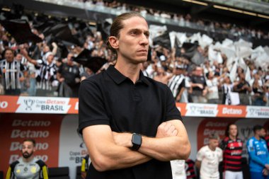 Rio de Janeiro (RJ), 10 / 11 / 2024 - FLAMENGO X ATLETICO MG - Atletico MG x Flamengo Brezilya Kupası finalinin ikinci maçı MRV Arena 'da.                       