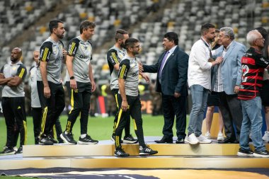 Rio de Janeiro (RJ), 10 / 11 / 2024 - FLAMENGO X ATLETICO MG - Atletico MG x Flamengo Brezilya Kupası finalinin ikinci maçı MRV Arena 'da.                       