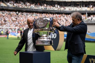 Rio de Janeiro (RJ), 10 / 11 / 2024 - FLAMENGO X ATLETICO MG - Atletico MG x Flamengo Brezilya Kupası finalinin ikinci maçı MRV Arena 'da.                       