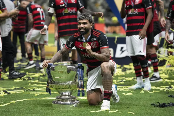 Rio de Janeiro (RJ), 10 / 11 / 2024 - FLAMENGO X ATLETICO MG - Atletico MG x Flamengo Brezilya Kupası finalinin ikinci maçı MRV Arena 'da.                       