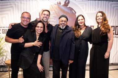 Rio de Janeiro, Rio de Janeiro, Brezilya - 07 Kasım 2024. Şarkıcı Jorge Aragao 'nun yeni Flamengo tişörtünün tanıtımı.       