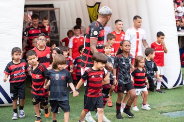 Rio de Janeiro (RJ), 01 / 12 / 2024 - FLAMENGO X INTERNACIONAL - Maracan 'daki Brezilya Şampiyonası için Flamengo x Internacional.                                 