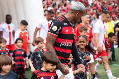 Rio de Janeiro (RJ), 01 / 12 / 2024 - FLAMENGO X INTERNACIONAL - Maracan 'daki Brezilya Şampiyonası için Flamengo x Internacional.                                 