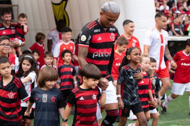 Rio de Janeiro (RJ), 01 / 12 / 2024 - FLAMENGO X INTERNACIONAL - Maracan 'daki Brezilya Şampiyonası için Flamengo x Internacional.                                 