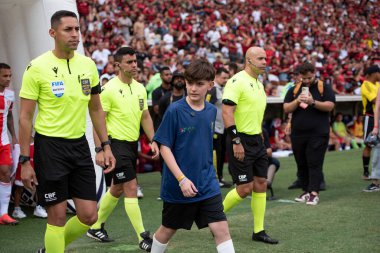 Rio de Janeiro (RJ), 01 / 12 / 2024 - FLAMENGO X INTERNACIONAL - Maracan 'daki Brezilya Şampiyonası için Flamengo x Internacional.                                 