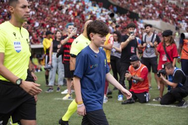 Rio de Janeiro (RJ), 01 / 12 / 2024 - FLAMENGO X INTERNACIONAL - Maracan 'daki Brezilya Şampiyonası için Flamengo x Internacional.                                 