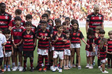 Rio de Janeiro (RJ), 01 / 12 / 2024 - FLAMENGO X INTERNACIONAL - Maracan 'daki Brezilya Şampiyonası için Flamengo x Internacional.                                 
