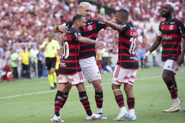 Rio de Janeiro (RJ), 01 / 12 / 2024 - FLAMENGO X INTERNACIONAL - Maracan 'daki Brezilya Şampiyonası için Flamengo x Internacional.                                 