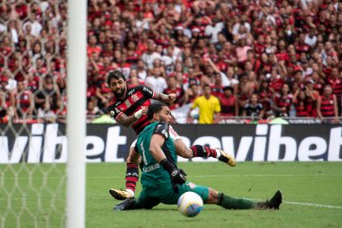 Rio de Janeiro, Rio de Janeiro, Brezilya - 08 Aralık 2024. Brezilya Şampiyonası için Flamengo x Vitoria.                        