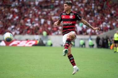 Rio de Janeiro, Rio de Janeiro, Brezilya - 08 Aralık 2024. Brezilya Şampiyonası için Flamengo x Vitoria.                        