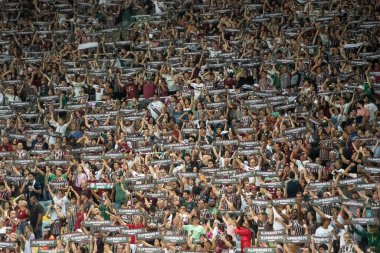 Rio de Janeiro, Rio de Janeiro, Brezilya - 05 Aralık 2024. Brezilya şampiyonluğu için Fluminense x Cuiaba.                   