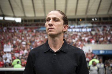 Rio de Janeiro, Rio de Janeiro, Brezilya - 08 Aralık 2024. Brezilya Şampiyonası için Flamengo x Vitoria.                        