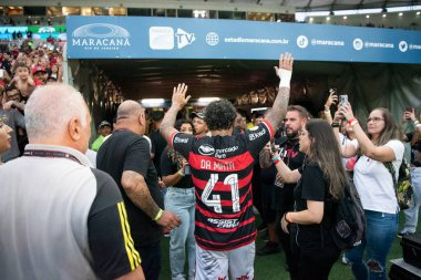 Rio de Janeiro, Rio de Janeiro, Brezilya - 08 Aralık 2024. Brezilya Şampiyonası için Flamengo x Vitoria.                        